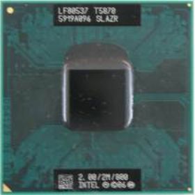 SLAZR    Intel Core 2 Duo T5870 (2M Cache, 2.0 GHz, 800 MHz FSB) Merom. 